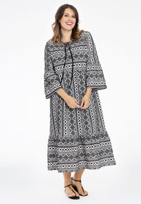 Dress ruffled sleeve BATISTE - white - #1