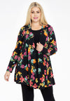 Cardigan short BLOOMY - black