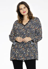 Tunic FLOWER RAIN - black - #2