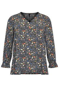 Tunic FLOWER RAIN - black - #4