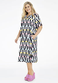 Dress A-line BRUSH - ecru - #1