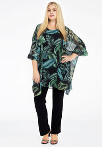 Tunic square TROPICOOL - black - #1