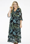 Dress ruffled TROPICOOL - black