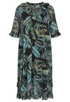 Dress ruffled TROPICOOL - black - #4