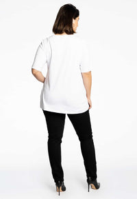 T-Shirt relax 'female figure' - white - #3