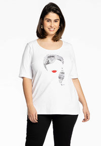 T-Shirt relax 'female figure' - white - #2