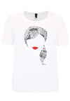 T-Shirt relax 'female figure' - white - #4