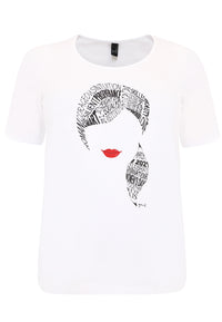 T-Shirt relax 'female figure' - white - #4
