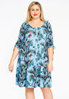 Dress frill PAPILLON - blue