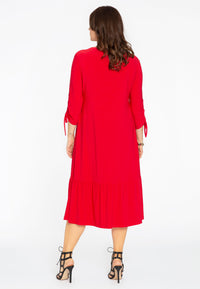 Dress frill long DOLCE - red - #3
