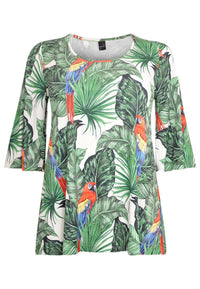 Tunic flare PARROT - ecru - #4