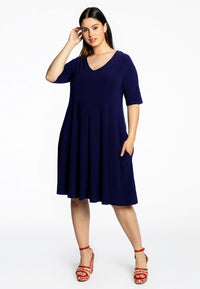 Dress v-neck DOLCE - blue - #1