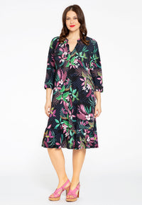 Dress frill TROPIC DOTS - blue - #1