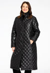 Quilted coat - black - #1