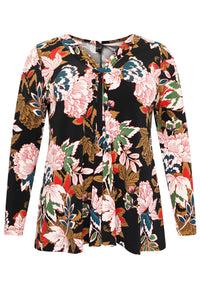 Shirt A-line TOKYO - black - #4