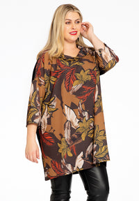 Tunic square LEAVES - black - #2