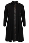 Dress with buttons INTERLOCK - black - #4