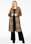 Long blazer LEOPARD - brown