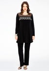 Tunic wide bottom chain - black - #2