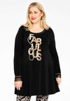 Tunic wide bottom Fabulous - black