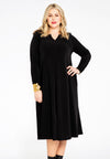 Pleated dress DOLCE - black