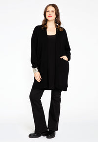 Cardigan with pockets - black - #1