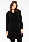 Tunic waterfall DOLCE - black