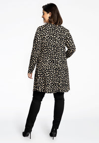Tunic wide bottom waterfall STONES - black - #3