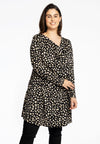 Tunic wide bottom waterfall STONES - black