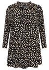 Tunic wide bottom waterfall STONES - black - #4