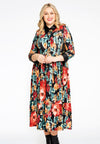 Dress with frill BYZANTINE - black