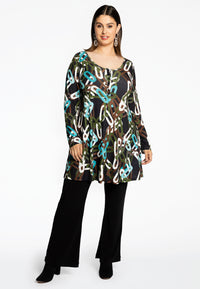 Tunic wide bottom AMY - black - #2