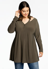 Tunic wide bottom strap DOLCE - green - #1
