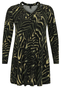 Tunic wide bottom strap KAMEO - green - #4