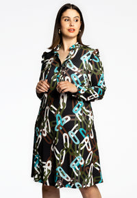 Dress grandad collar AMY - black - #2
