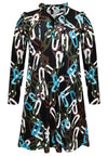 Dress grandad collar AMY - black - #4