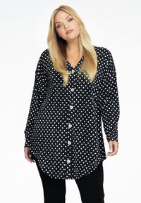 Blouse wide POLKADOT - black - #2