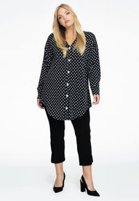 Blouse wide POLKADOT - black - #1