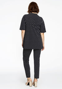 Tunic flare pearls POLKADOT - black - #3