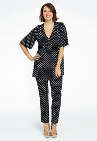 Tunic flare pearls POLKADOT - black - #1