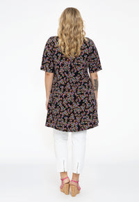 Tunic wide bottom buttoned RUBY - black - #3