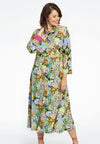 Blouse-dress FLOWERY - black