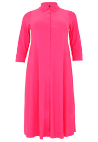 Dress-blouse long DOLCE - pink - #5