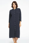 Blouse midi POLKADOT - blue