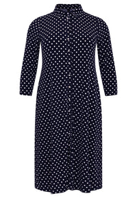 Blouse midi POLKADOT - blue - #4