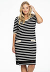 Dress short sleeve BRETON - black