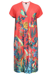 Dress wide GISELLE - red - #4