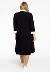 Dress contrast collar DIAGONAL - black - #3
