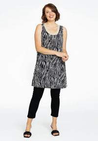 Singlet wide bottom ZEBRA - black - #1