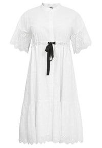 Dress broderie anglaise - white - #4